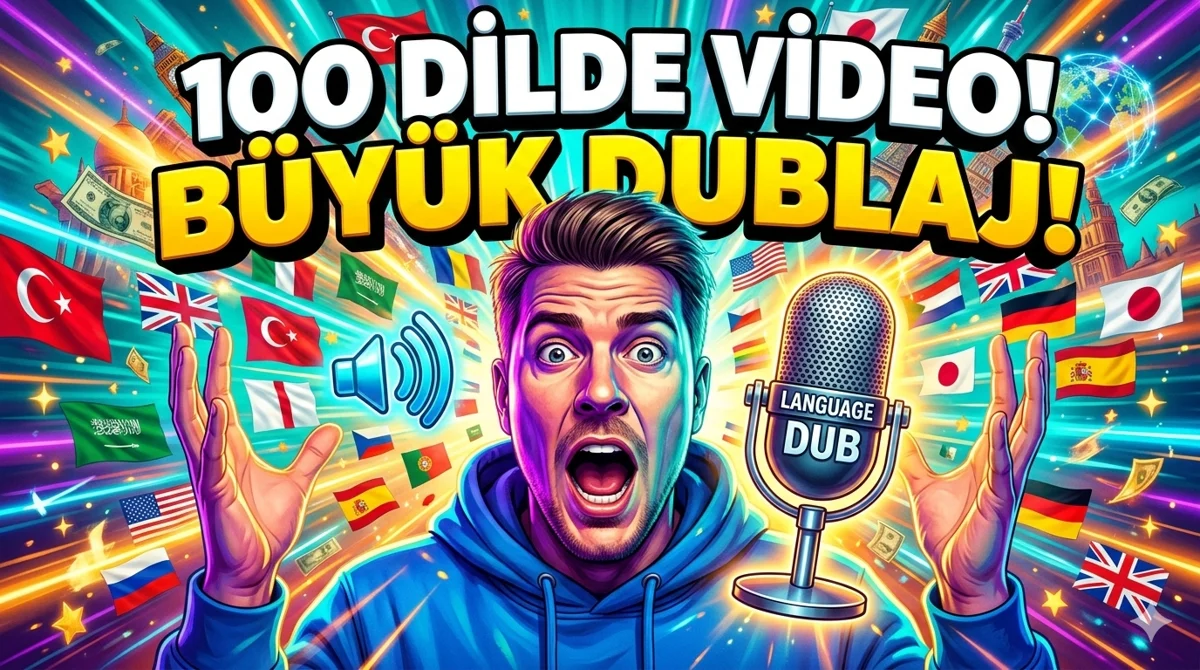 YouTube Dublaj Özelliği Kullanımı - 100 Dilde Dublaj için görsel