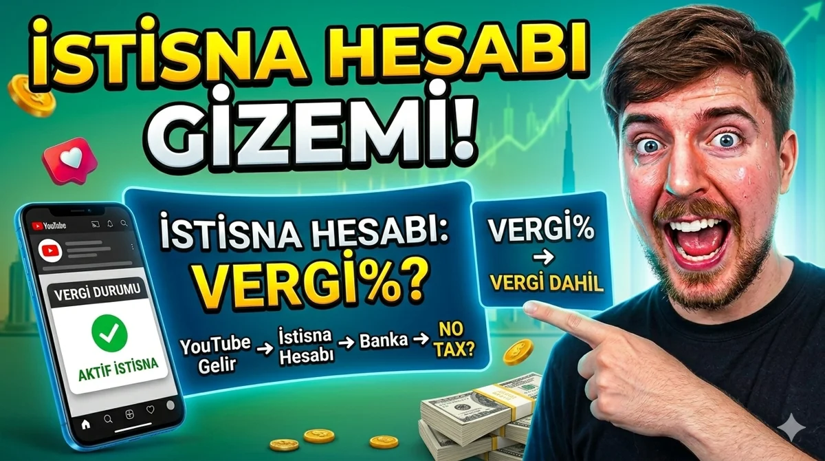 YouTube İstisna Hesabı Para Transferi için görsel