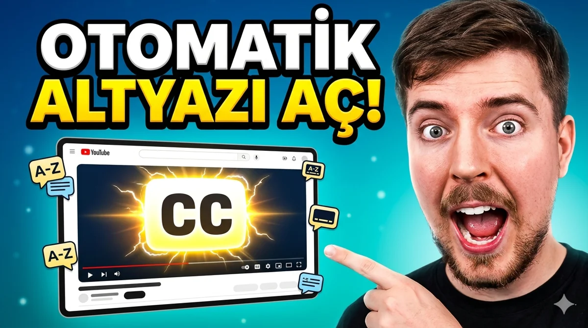 YouTube Otomatik Altyazı Açma Nasıl Yapılır için görsel